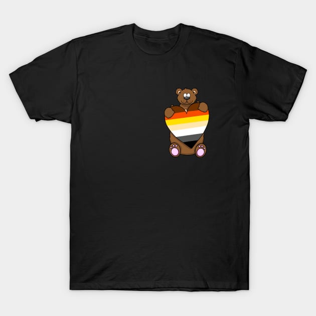 Bear Pride Heart T-Shirt by LoveBurty